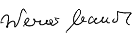 Dr. Werner Brandt, Chairman (signature)